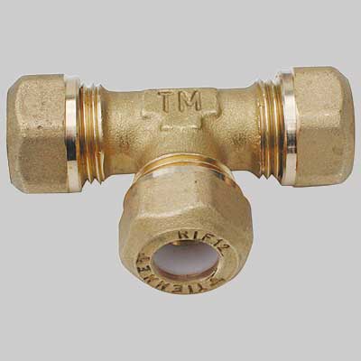 RACCORDO A TEE CON OGIVA P.T.E.F.  10 x 10 x 10  1/2     TIEMME