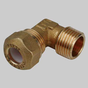 RACCORDO A GOMITO MASCHIO CON OGIVA P.T.E.F.  16  1/2 x 1/2     TIEMME