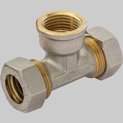 TEE FEMMINA ORING  22 x 3/4 x 22     APE RACCORDERIE