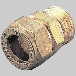 RACCORDO DRITTO MASCHIO CON OGIVA OTTONE  12 x 1/2     TIEMME