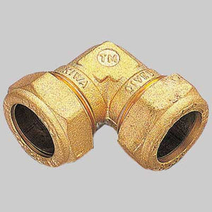 RACCORDO CURVO DOPPIO CON OGIVA OTTONE  16 x 16     TIEMME