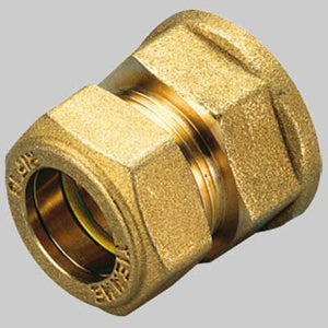 RACCORDO DIRITTO FEMMINA CON ORING GIALLO  22 x 1     TIEMME