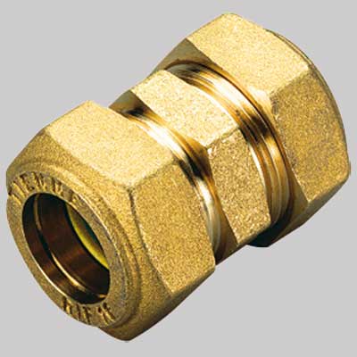 RACCORDO DIRITTO DOPPIO ORING GIALLO  22 x 22     TIEMME