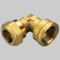 RACCORDO CURVO FEMMINA CON ORING GIALLO  22 x 3/4     TIEMME