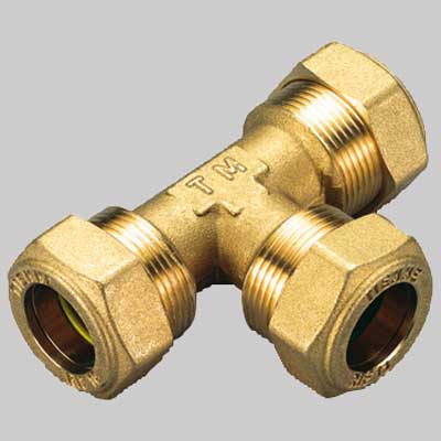 RACCORDO A TEE CON ORING GIALLO  18x18x18     TIEMME