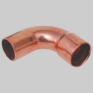 CURVA RAME 90  ° A SALDARE MASCHIO/FEMMINA  22 x 22     MADE IN ITALY