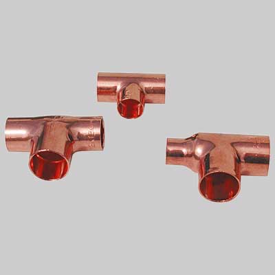 TEE RAME RIDOTTO A SALDARE FEMMINA/FEMMINA/FEMMINA  16 x 12 x 12     MADE IN ITALY