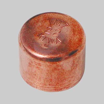 TAPPO RAME A SALDARE FEMMINA  18     MADE IN ITALY