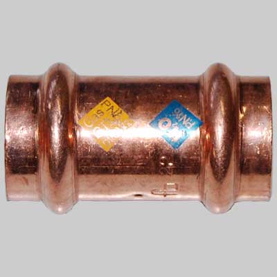 MANICOTTO RAME A PRESSARE FEMMINA/FEMMINA  18 x 18     MADE IN ITALY