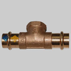 RACCORDO BRONZO TEE FEMMINA A PRESSARE  12 x 1/2 x 12     MADE IN ITALY