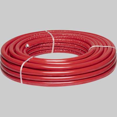 TUBO MULTISTRATO RIVESTITO ROSSO CARDINALE - 20x2 - 50 metri - MADE IN ITALY