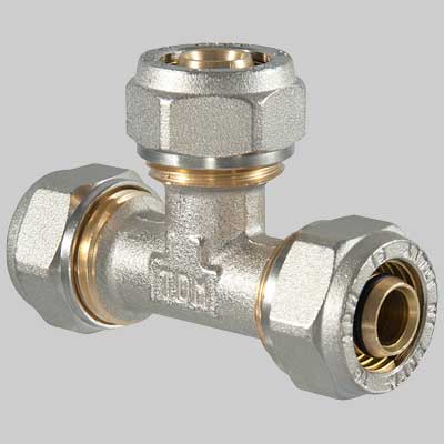 Raccordo a compressione a TEE  26 x 26 x 26     T.D.M.