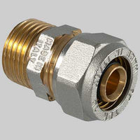 Raccordo a compressione diritto Maschio  26 x 1     T.D.M.