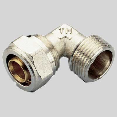 RACCORDO A COMPRESSIONE CURVO MASCHIO TIEMME  20 x 3/4     TIEMME