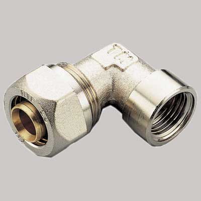 RACCORDO A COMPRESSIONE CURVO FEMMINA TIEMME  14 x 1/2     TIEMME