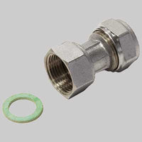 RACCORDO A COMPRESSIONE DIRITTO CON GIRELLO  16 x 3/4     TIEMME