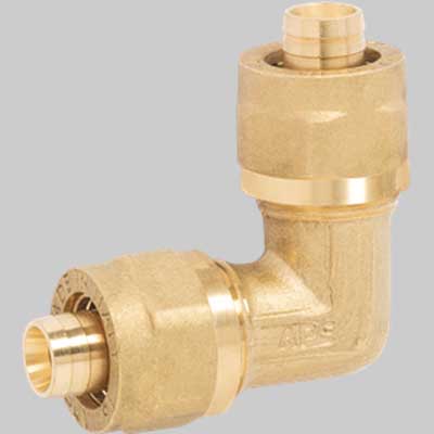 RACCORDO CURVO DOPPIO A STRINGERE APE  26 x 26     APE RACCORDERIE