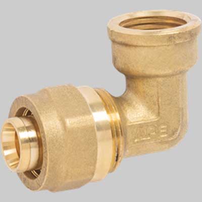 RACCORDO CURVO FEMMINA A STRINGERE APE  26 x 3/4     APE RACCORDERIE