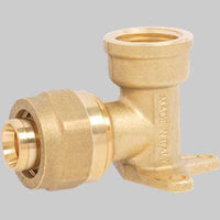 RACCORDO CURVO FEMMINA CON FLANGIA A STRINGERE APE  20 x 1/2     APE RACCORDERIE