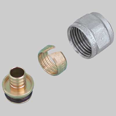 ADATTATORE PER TUBO PEX  18 x 2,5 attacco 3/4 x 18     MADE IN ITALY