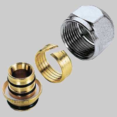 ADATTATORE PER TUBO MULTISTRATO 'TIEMME'  16 x 3/4  18 SP 2,0     TIEMME