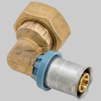 RACCORDO A GOMITO CON GIRELLO DELT ALL  20 x 3/4     UNIDELTA