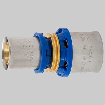 RACCORDO DIRITTO INTERMEDIO RIDOTTO APE PRESS  26 x 20     APE RACCORDERIE