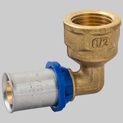 RACCORDO A GOMITO FEMMINA APE PRESS  20 x 1/2     APE RACCORDERIE