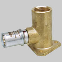 RACCORDO A GOMITO CON FLANGIA APE PRESS  20 x 1/2     APE RACCORDERIE