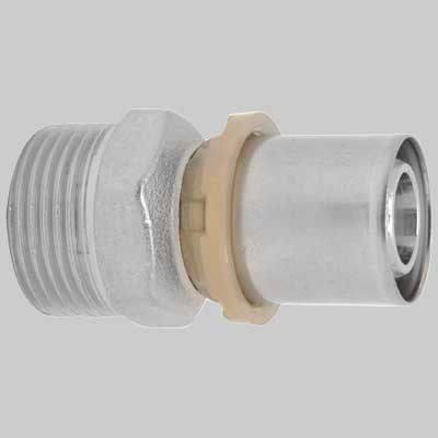 RACCORDO DIRITTO MASCHIO A PRESSARE  26 x 3/4     ICMA