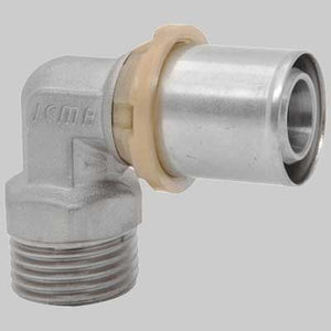 RACCORDO CURVO MASCHIO A PRESSARE  26 x 1     ICMA