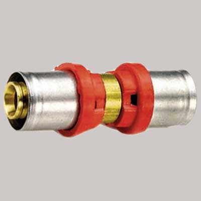 RACCORDO DIRITTO DOPPIO A PRESSARE TIEMME  16 x 16     TIEMME