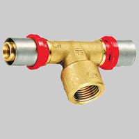 RACCORDO A TEE FEMMINA A PRESSARE TIEMME  40 x 1 1/4 x 40     TIEMME