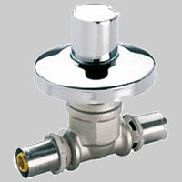 VALVOLA INCASSO COMPLETA DI CANOTTO E ROSONE  26 x 26     F.I.V.