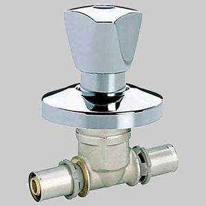 VALVOLA INCASSO COMPLETA DI VOLANTINO E ROSONE  16 x 16     F.I.V.