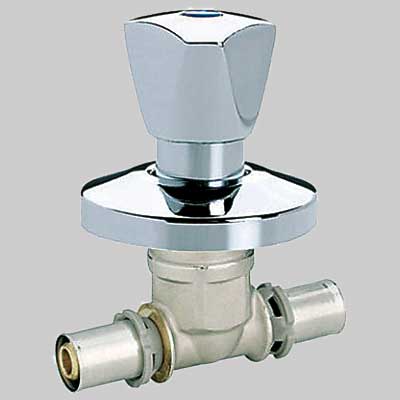 VALVOLA INCASSO COMPLETA DI VOLANTINO E ROSONE  16 x 16     F.I.V.