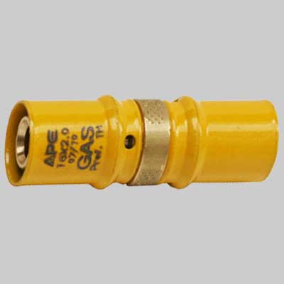 RACCORDO A PRESSARE DIRITTO DOPPIO RIDOTTO PER GAS  20 x 16     APE RACCORDERIE