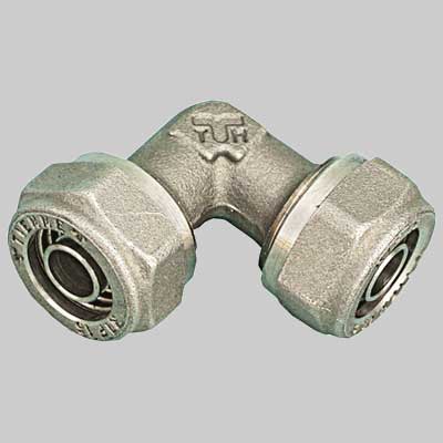 RACCORDO A GOMITO DOPPIO PER TUBO COBRAPEX  22 x 22 S. 3     TIEMME