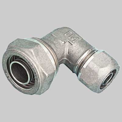 RACCORDO A GOMITO DOPPIO RIDOTTO PER TUBO COBRAPEX  22 x 15 S. 3  S. 2,5     TIEMME