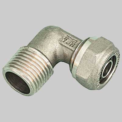 RACCORDO A GOMITO MASCHIO PER TUBO COBRAPEX  1/2 x 18 S. 2,5     TIEMME