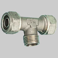 RACCORDO A TEE MASCHIO PER TUBO COBRAPEX  22 x 1/2 x 22 S. 3     TIEMME