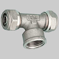 RACCORDO A TEE FEMMINA PER TUBO COBRAPEX  22 x 3/4 x 22 S. 3     TIEMME