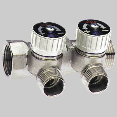 COLLETTORE LINEARE CON RUBINETTI ICMA 2  1x1/2 3 Vie     ICMA