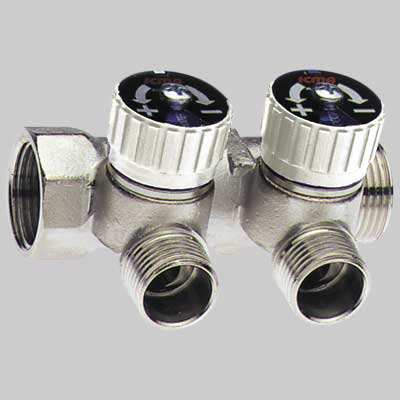 COLLETTORE LINEARE CON RUBINETTI ICMA 3  3/4x(24x1,5) 3 Vie     ICMA