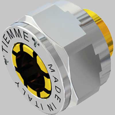 ADATTATORE CROMATO PER TUBO RAME  DM 14  24x19     TIEMME