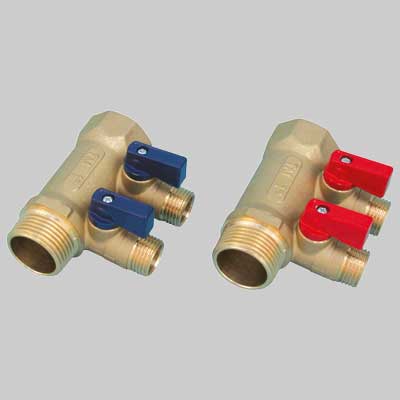 COLLETTORE NINO 1 TIEMME  3 vie 1/2x16 Leva Rossa     TIEMME