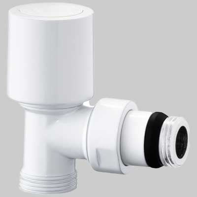 VALVOLA AIDA TERMOSTATICA A SQUADRA BIANCA  3/8  24 x 1.5     ICMA