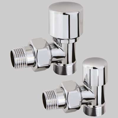 COPPIA VALVOLA E DETENTORE MINI ARREDA  Nero 1/2 x 24  19     RCR POLETTI