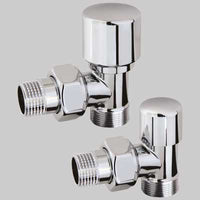 COPPIA VALVOLA E DETENTORE MINI ARREDA  Nero 1/2 x 24  19     RCR POLETTI