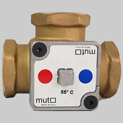VALVOLA TERMOSTATICA DEVIATRICE  1 Taratura 55  ° F     MUT